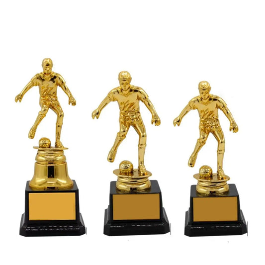 Soccer Trophies Golden Plastic Model Craft Souvenirs Creative Championship Games