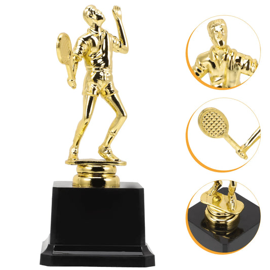 Golden Badminton Trophy Champions Soccer Trophies  Home Office Decoration