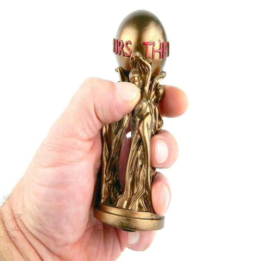The World Is Yours Statue Champion Sculpture Trophy Figurines Office Home Decor for Birthdays Graduations House-Warming